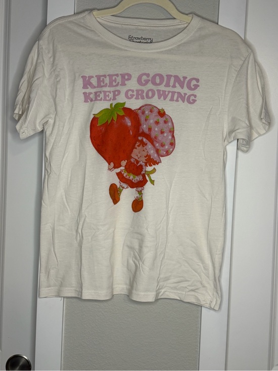 Tops - Strawberry Shortcake 'Keep Going Keep Growing' White Kids Tee